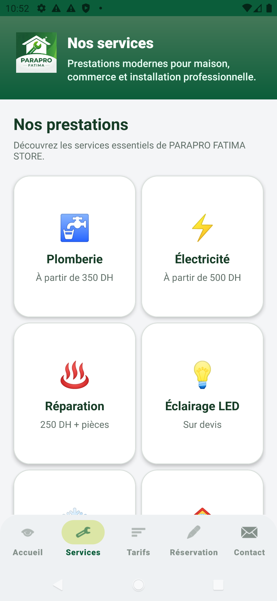 Écran services